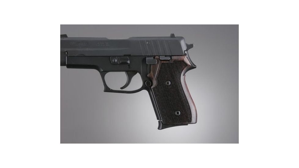 Hogue SIG Sauer 245 Rosewood Checkered 24911