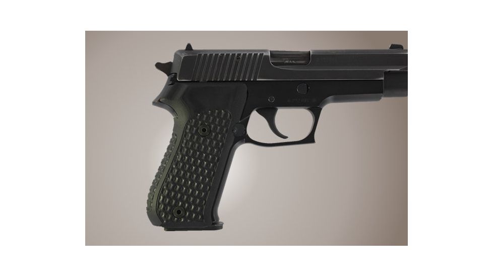 Hogue SIG Sauer P220 American Chain Link G-10 - Solid Black 20119