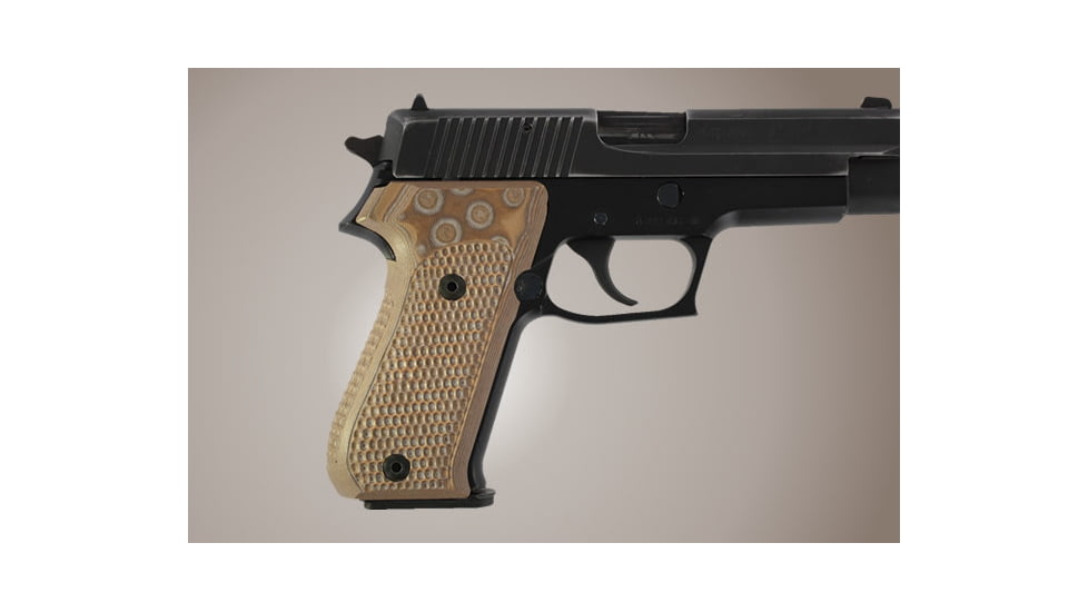 Hogue SIG Sauer P220 American Piranha Grip G-10 - G-Mascus Tan 20137-TAN