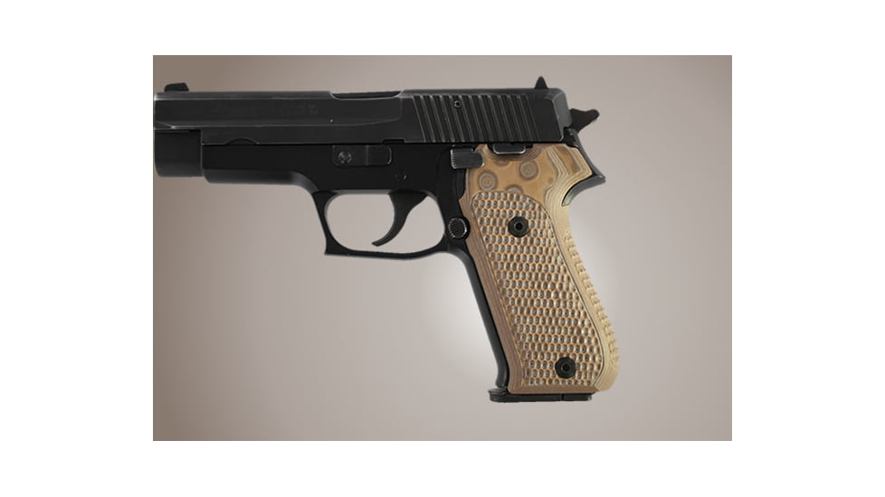 Hogue SIG Sauer P220 American Piranha Grip G-10 - G-Mascus Tan 20137-TAN