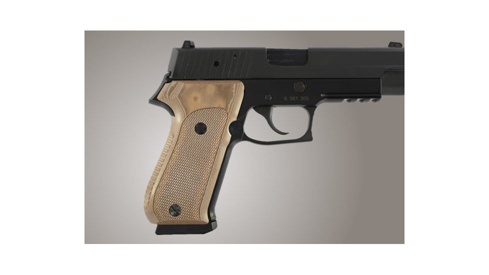 Hogue SIG Sauer P220 DAK American Checkered G-10 - G-Mascus Tan 20157-TAN