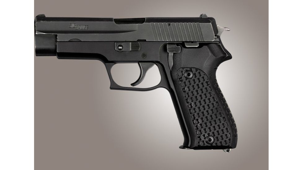 Hogue SIG Sauer P220 European Chain Link G-10 - Solid Black 21119