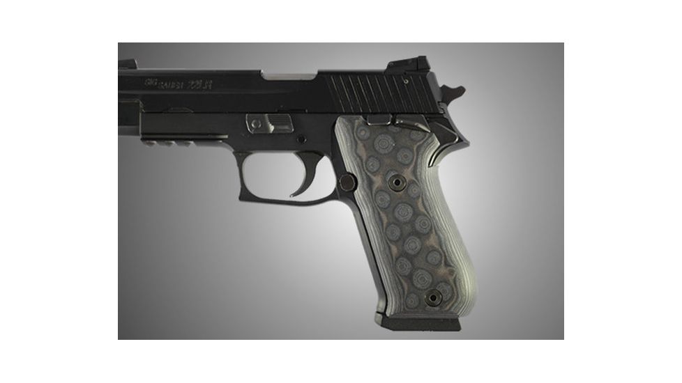 Hogue SIG Sauer P220 SAO American G-10 - G-Mascus Black/Gray 21147-BLKGRY