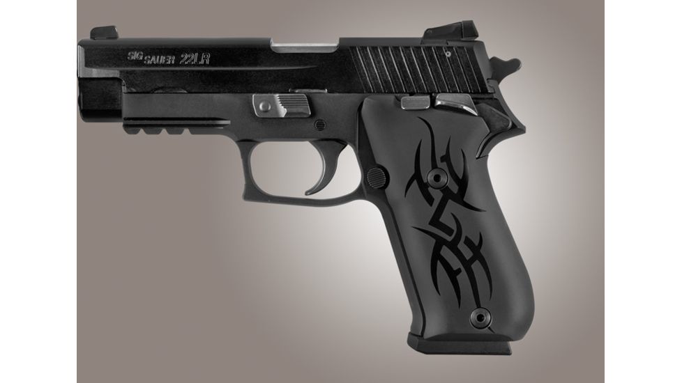 Hogue SIG Sauer P220 SAO American Tribal Aluminum - Black Anodized 21106