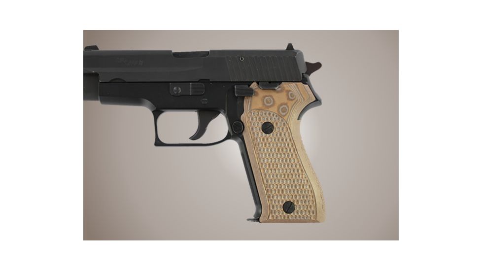 Hogue SIG Sauer P225 Piranha Grip G-10 - G-Mascus Tan 27137-TAN