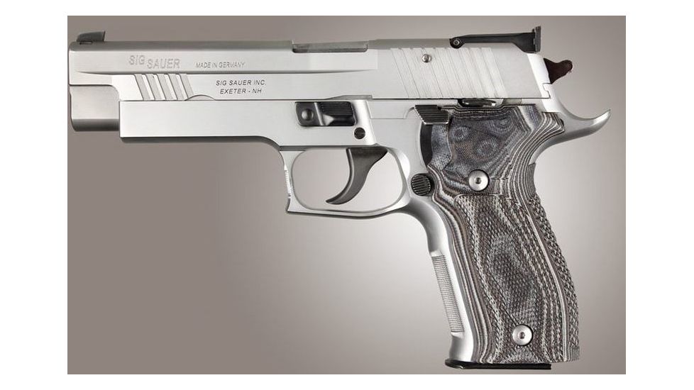 HOGUE SIG Sauer P226 DA/SA Allround Checkered G10, G-Mascus Black/Gray, Black/Grey 23157