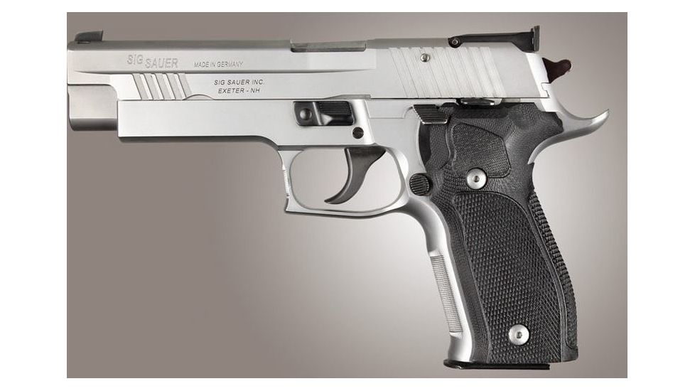 HOGUE SIG Sauer P226 DA/SA Allround Checkered G10, Solid Black, Black 23159