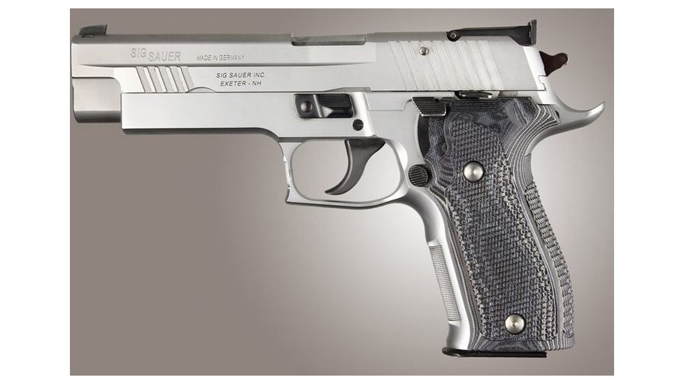HOGUE SIG Sauer P226 DA/SA Allround Piranha Grip G10, G-Mascus Black/Gray, Black/Grey 23127
