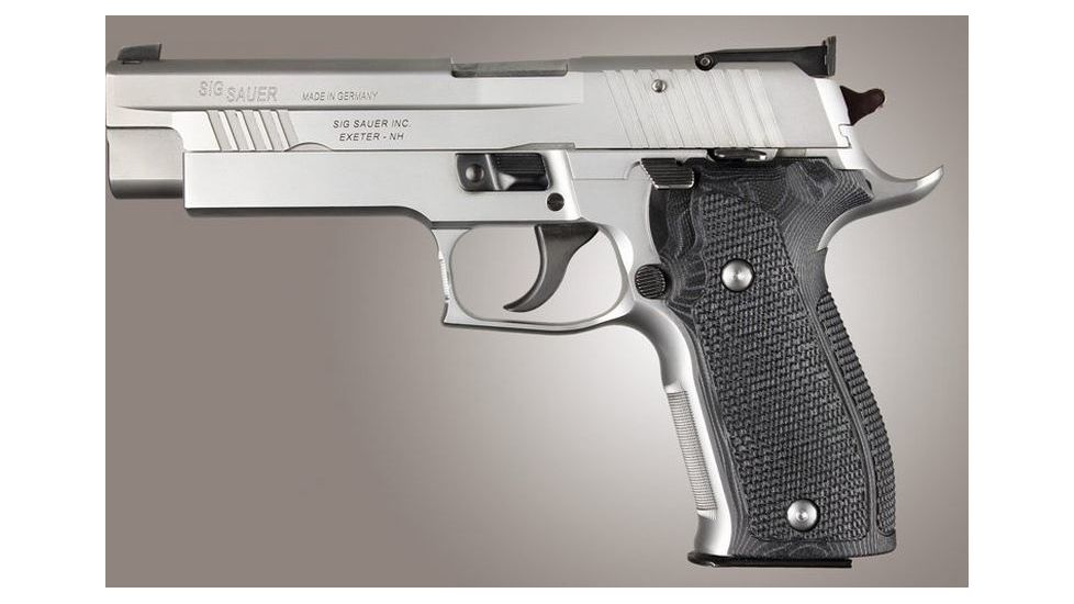 HOGUE SIG Sauer P226 DA/SA Allround Piranha Grip G10, G-Mascus Black, Black 23729