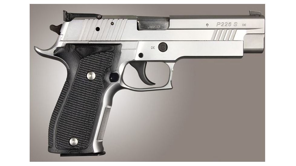 HOGUE SIG Sauer P226 DA/SA Allround Piranha Grip G10, Solid Black, Black 23129