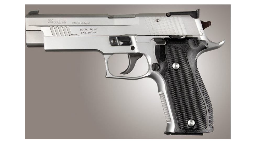HOGUE SIG Sauer P226 DA/SA Allround Piranha Grip G10, Solid Black, Black 23129