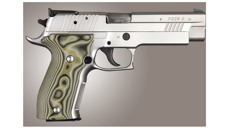 HOGUE SIG Sauer P226 DA/SA Allround Smooth G10, G-Mascus Green, Green 23148