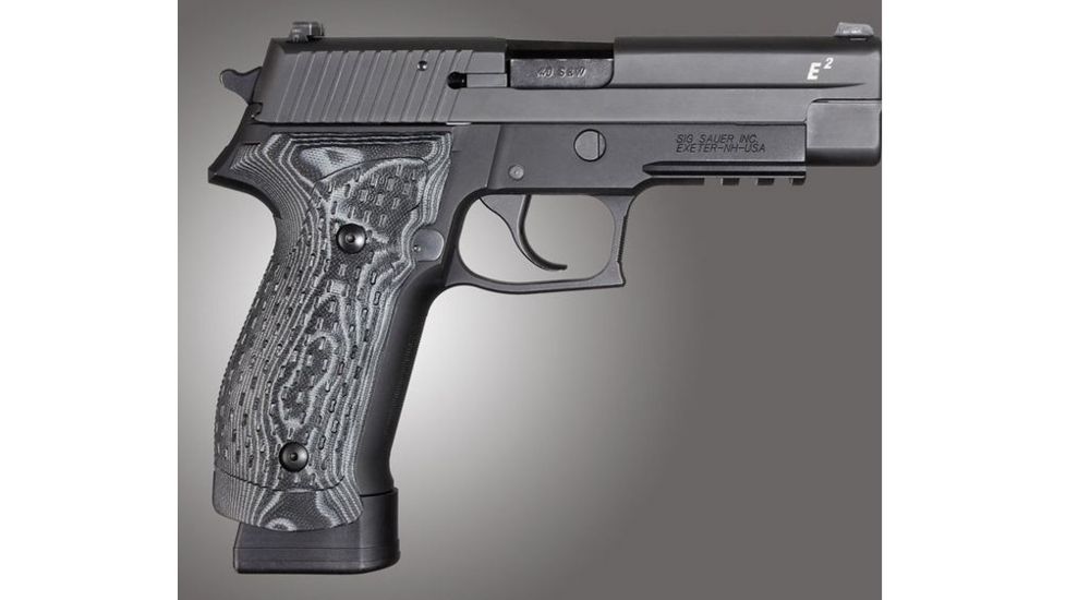 HOGUE SIG Sauer P226 DA/SA Magrip Chain Link G10, G-Mascus Black, Black 23719