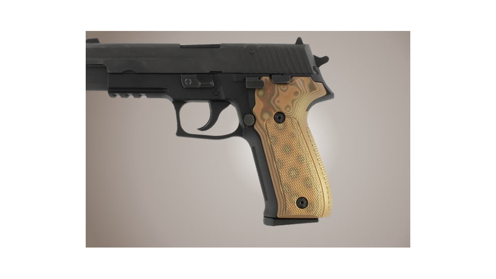 Hogue SIG Sauer P226 Checkered G-10 - G-Mascus Tan 26177-TAN