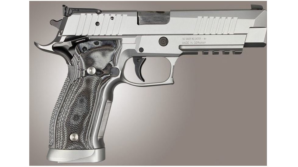 HOGUE SIG Sauer P226 SAO X5 X6 Checkered G10, G-Mascus Black/Gray, Black/Grey 33177