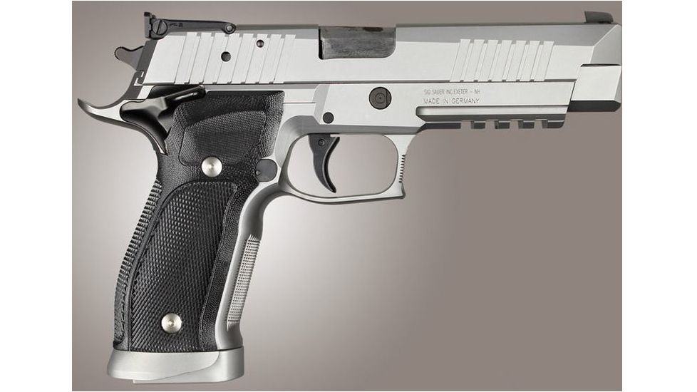 HOGUE SIG Sauer P226 SAO X5 X6 Checkered G10, Solid Black, Black 33179