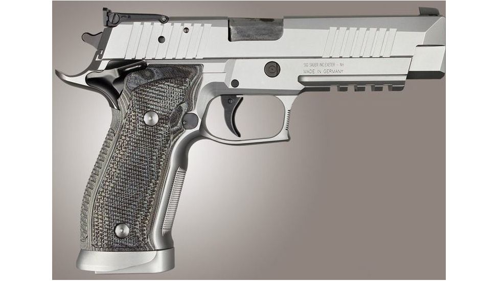 HOGUE SIG Sauer P226 SAO X5 X6 Piranha Grip G10, G-Mascus Black/Gray, Black/Grey 33137