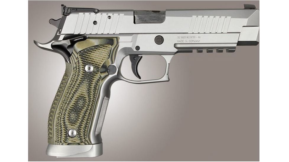 HOGUE SIG Sauer P226 SAO X5 X6 Piranha Grip G10, G-Mascus Green, Green 33138