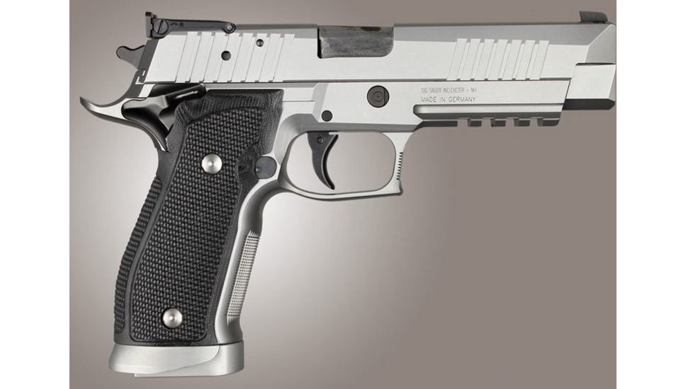 HOGUE SIG Sauer P226 SAO X5 X6 Piranha Grip G10, Solid Black, Black 33139