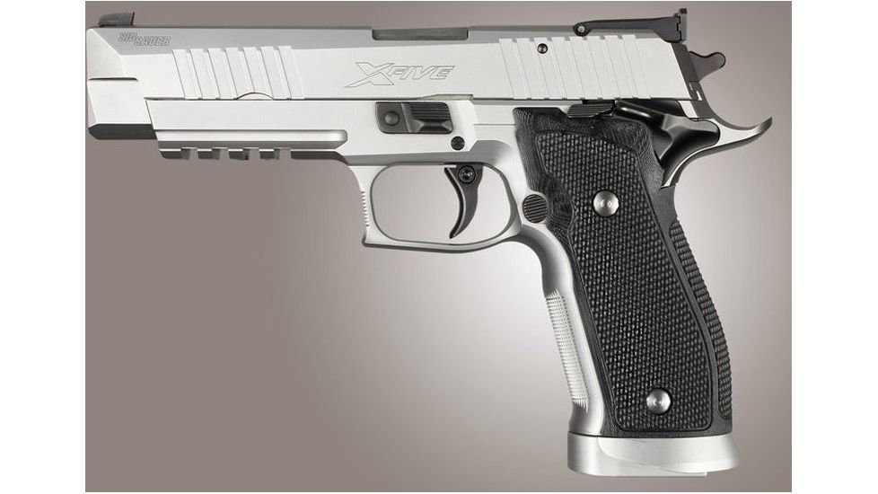 HOGUE SIG Sauer P226 SAO X5 X6 Piranha Grip G10, Solid Black, Black 33139