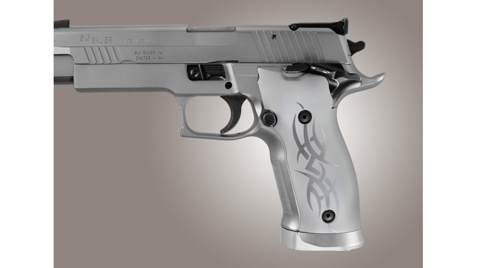 Hogue SIG Sauer P226 SAO X5 X6 Tribal Aluminum - Clear Anodize 27104