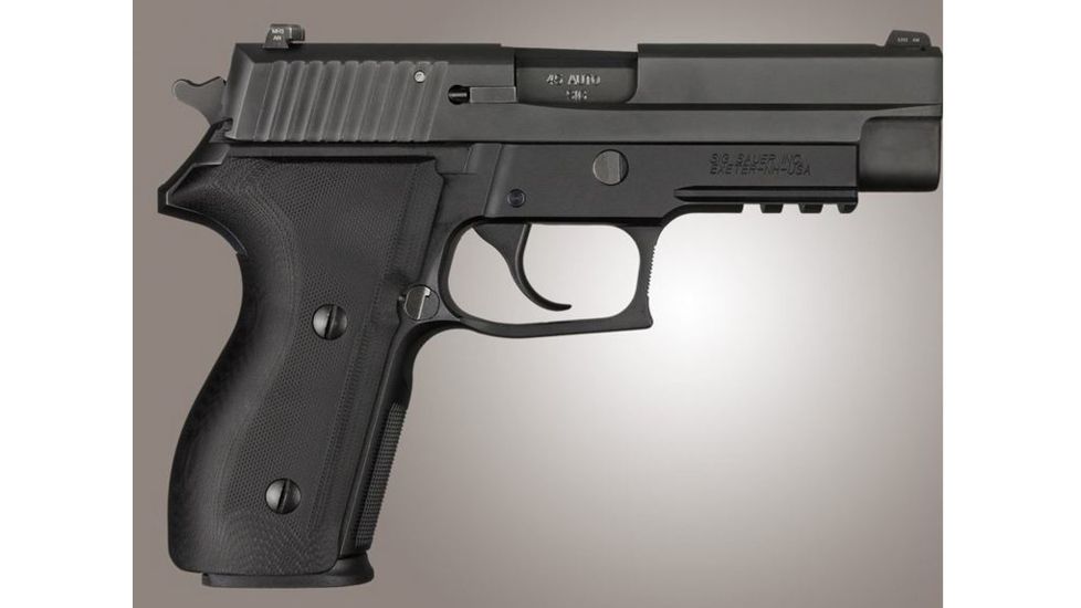 HOGUE SIG Sauer P227 DA/SA G10, Solid Black, Screws And Bushings Included, Black 47169