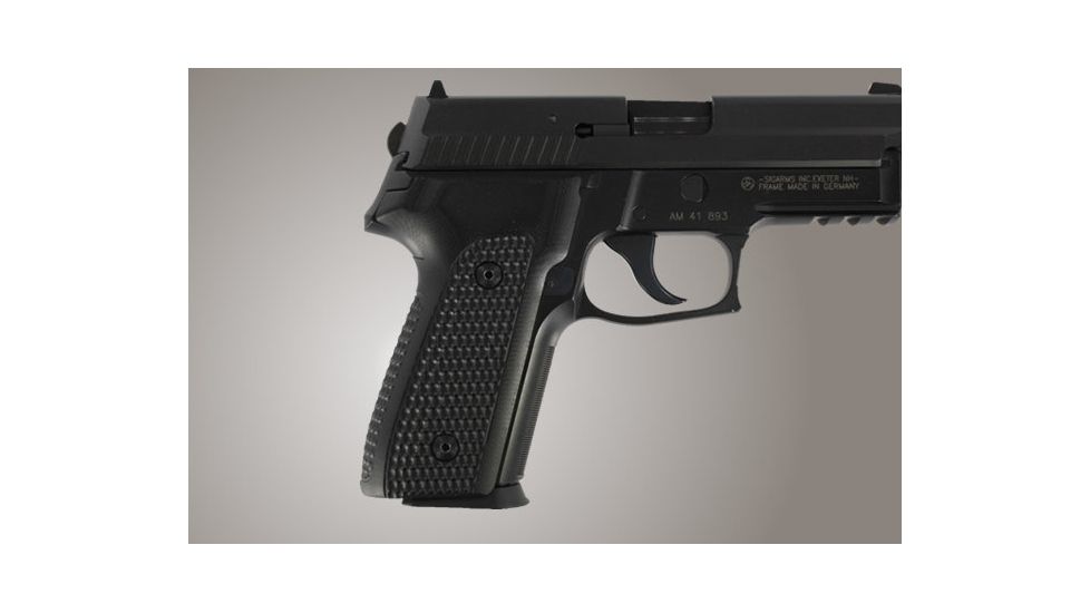 Hogue SIG Sauer P228 P229 DAK Piranha Grip G-10 - Solid Black 28129