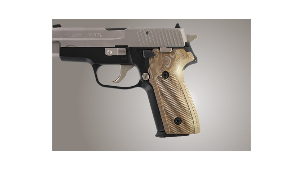 Hogue SIG Sauer P228 P229 Checkered G-10 - G-Mascus Tan 28177-TAN