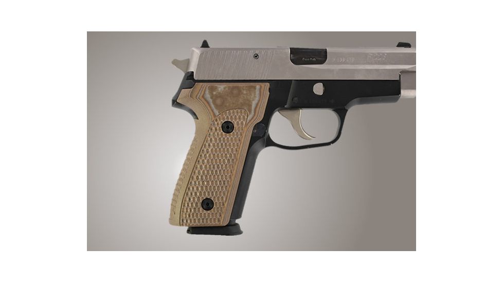 Hogue SIG Sauer P228 P229 Piranha Grip G-10 - G-Mascus Tan 28137-TAN