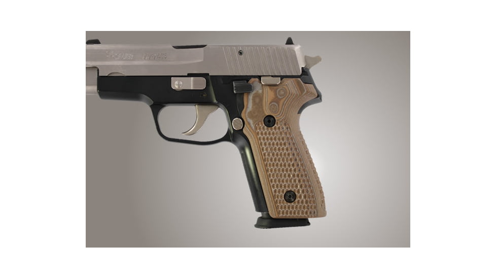 Hogue SIG Sauer P228 P229 Piranha Grip G-10 - G-Mascus Tan 28137-TAN