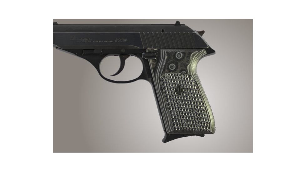 Hogue SIG Sauer P230 P232 Piranha Grip G-10 - G-Mascus Black/Gray 30137-BLKGRY