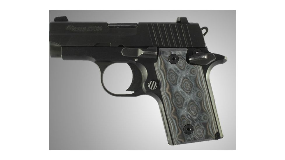 Hogue SIG Sauer P238 G-10 - G-Mascus Black/Gray 38167-BLKGRY
