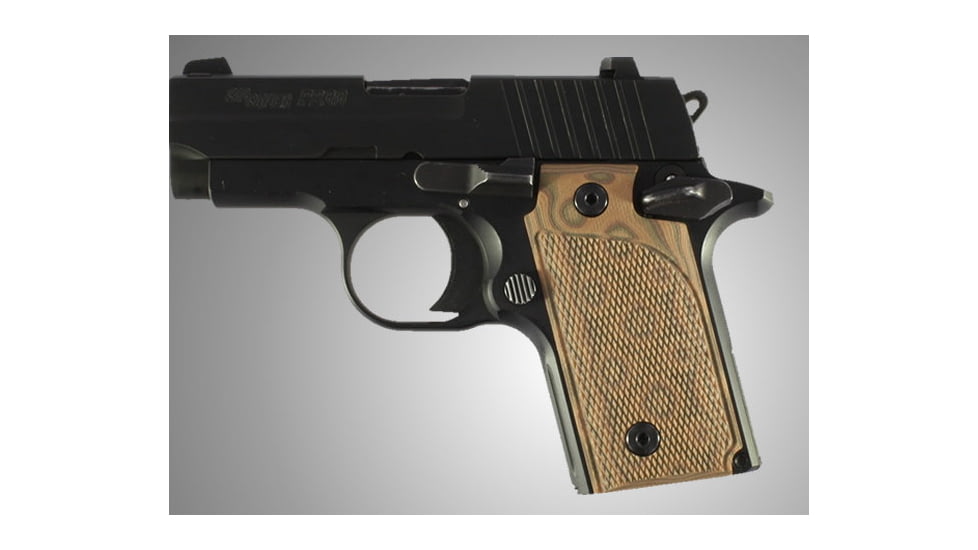 Hogue SIG Sauer P238 Checkered G-10 - G-Mascus Tan 38177-TAN