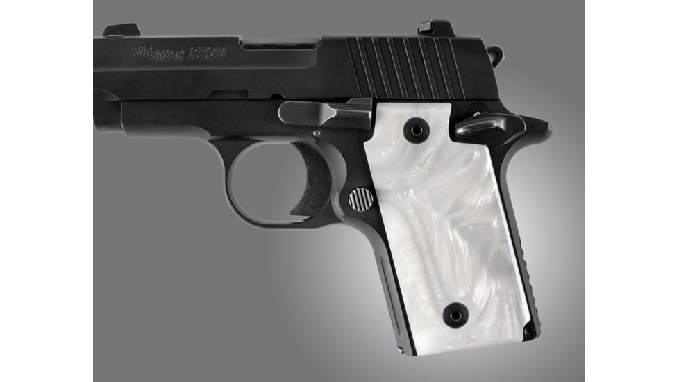 Hogue SIG Sauer P238 White Pearlized-Polymer 38318