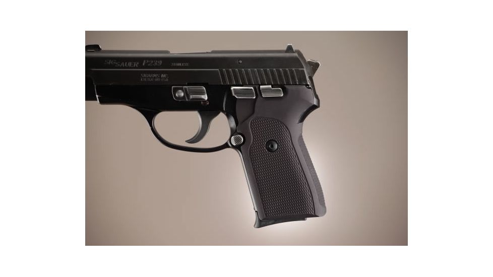Hogue SIG Sauer P239 Checkered Aluminum - Matte Black Anodized 31170