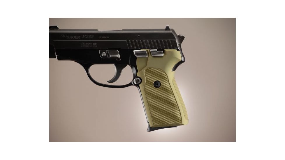 Hogue SIG Sauer P239 Checkered Aluminum - Matte Green Anodized 31171