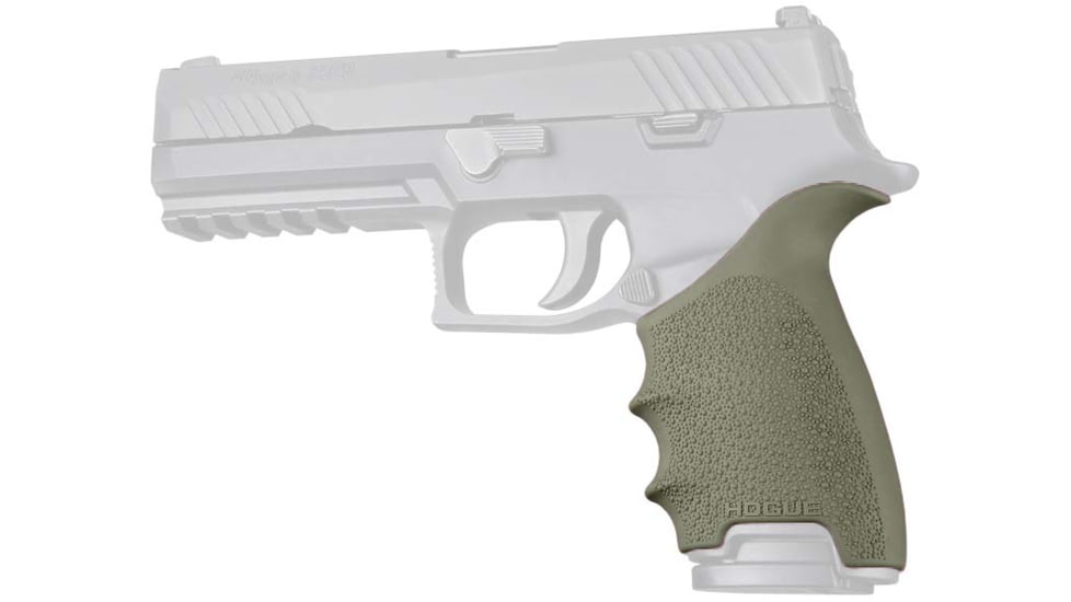 Hogue SIG Sauer P320 Full Size HandALL Beavertail Grip Sleeve, OD Green, 17601