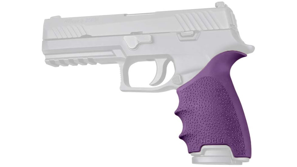 Hogue SIG Sauer P320 Full Size HandALL Beavertail Grip Sleeve, Purple, 17606