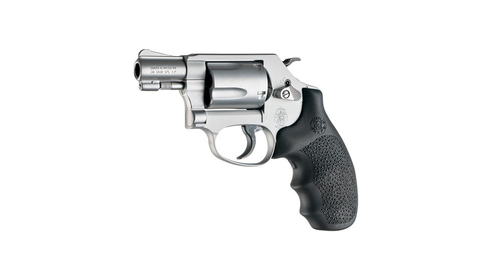 Hogue Smith &amp; Wesson Laser Enhanced Grip, Green Laser, Round Butt Rubber Monogrip, J Frame, Black, 60980