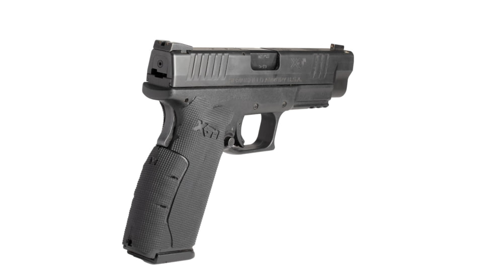 Hogue Springfield XDM Full Size 9/357 SIG/40, Wrapter Rubber Adhesive Grip, Block Texture, All Backstraps, Black, 17378