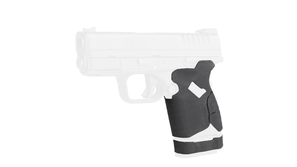 Hogue Springfield XDS 9/40/45, Wrapter Rubber Adhesive Grip, Block Texture, All Backstraps, Black, 17368