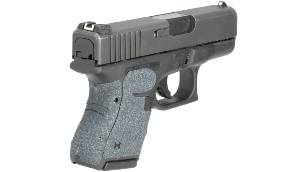 Hogue Wrapter Adhesive Grip For Glock 26, 27, 33, 39, Small Frame Sub-Compact Generation 3, Grit Black, 18639