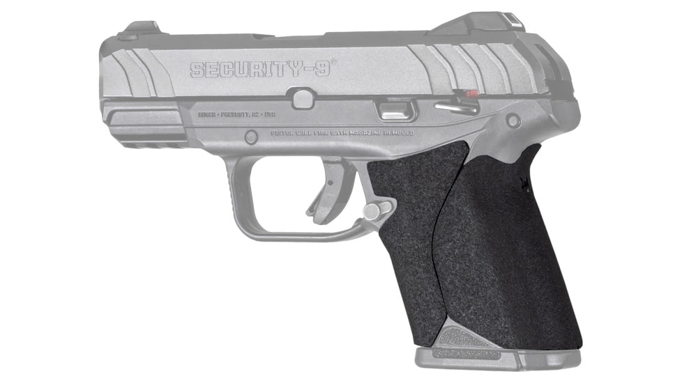 Hogue Wrapter Rubber Adhesive Grip, Ruger Security 9 Compact, Black/Grain Texture, 17730