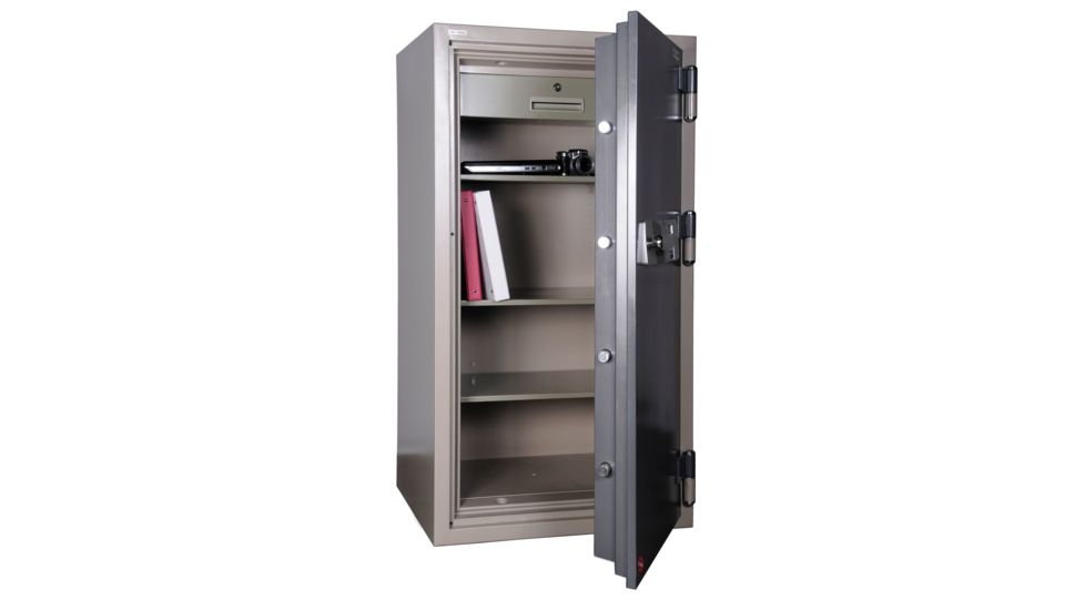Hollon Safe Fireproof Office Safe w/ Sargent and Greenleaf Combination Lock, Grey, Large HS-1400C