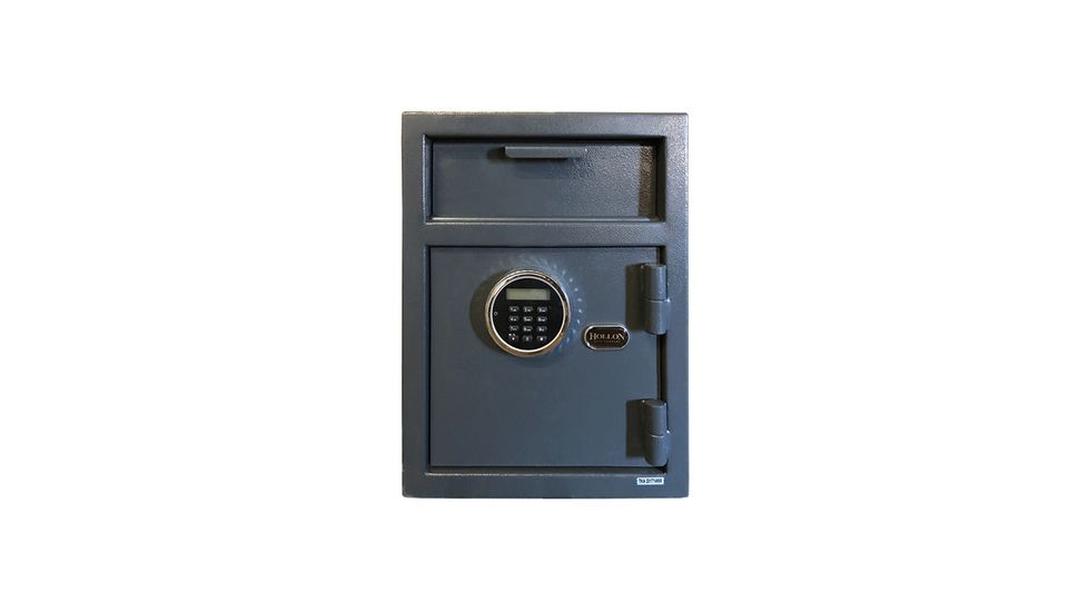 Hollon Safe Hollon DP450LK Front Loading Depository Safe, Black, Small DP450LK