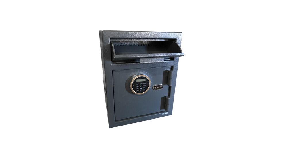 Hollon Safe Hollon DP450LK Front Loading Depository Safe, Black, Small DP450LK