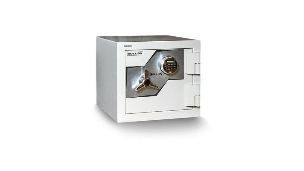 Hollon Safe Hollon FB-450E Fire &amp; Burglay Safe, White, Small FB-450E