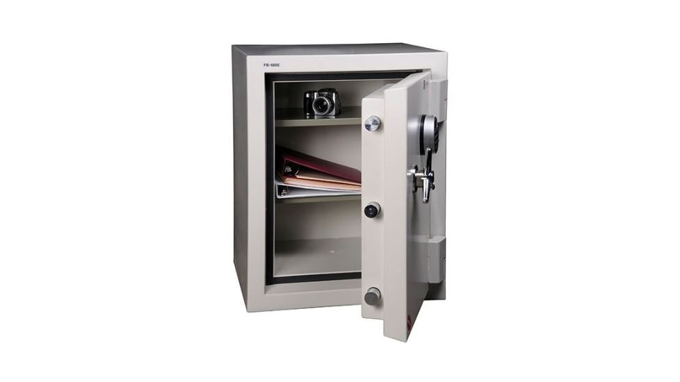 Hollon Safe Hollon FB-685C Fire &amp; Burglay Safe, White, Medium FB-685C