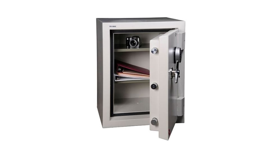 Hollon Safe Hollon FB-685E Fire &amp; Burglay Safe, White, Medium FB-685E