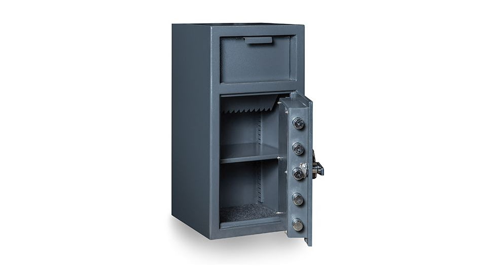 Hollon Safe Hollon FD-2714C Front Loading Depository Safe, Gray, Medium FD-2714C